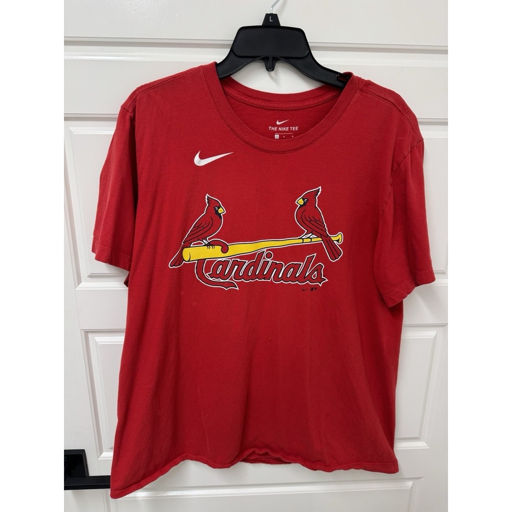 Nike St. Louis Cardinals Nolan Arenado Tee Shirt Large Red MLB 28 A9